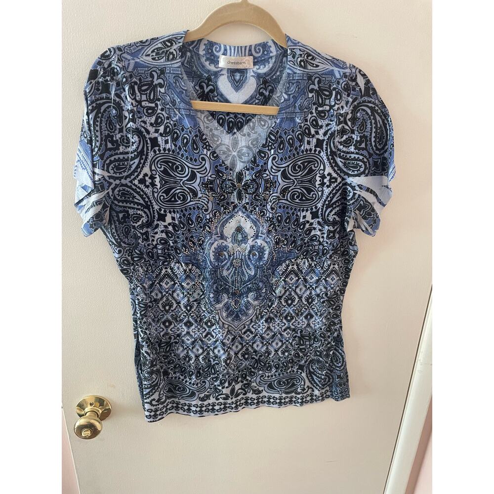 Dressbarn Womans Blouse, with sequins